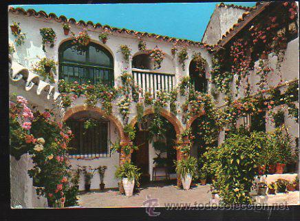 Postkarten: TARJETA POSTAL DE ESPA&Ntilde;A TIPICA - TIPICO PATIO ANDALUZ. 1894. SAVIR