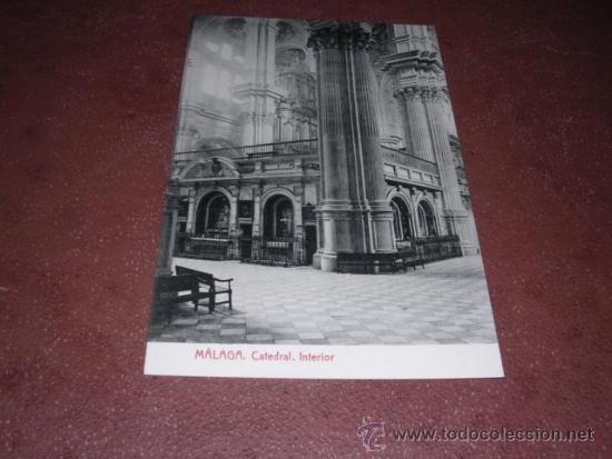 Postales: MALAGA - CATEDRAL . INTERIOR 2169 FOTOTIP. THOMAS 14X9 CM.