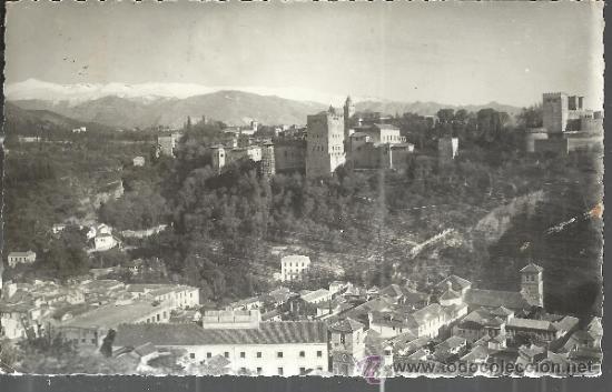 Postales: GRANADA ALHAMBRA  ESCRITA - Foto 1