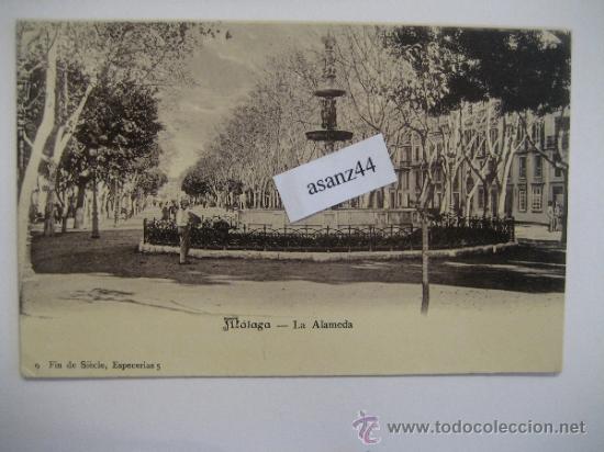 Postales: M&Aacute;LAGA.LA ALAMEDA. COLECCI&Oacute;N FIN DE SI&Eacute;CLE.