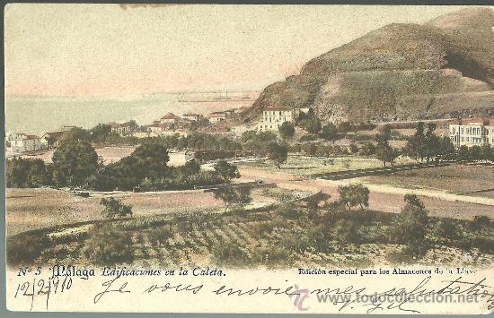 Postales: TARJETA POSTAL DE MALAGA - EDIFICACIONES EN LA CALETA - Foto 1