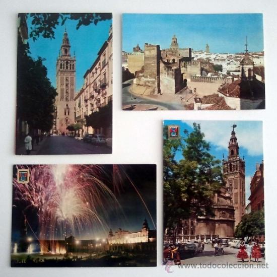 Postales: 4 postales postal Sevilla, Carmona - Foto 1