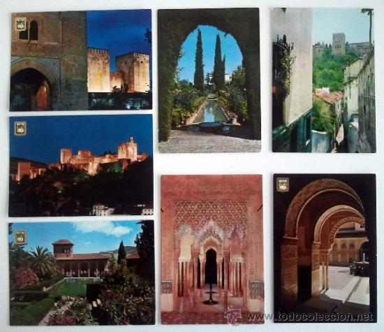 Postales: 7 postales postal alhambra granada. - Foto 1