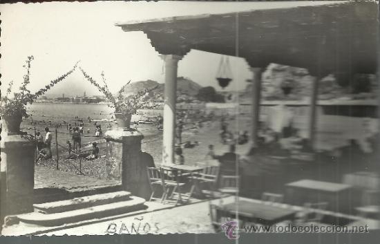 Postales: MALAGA BA&Ntilde;OS DEL CARMEN ESCRITA