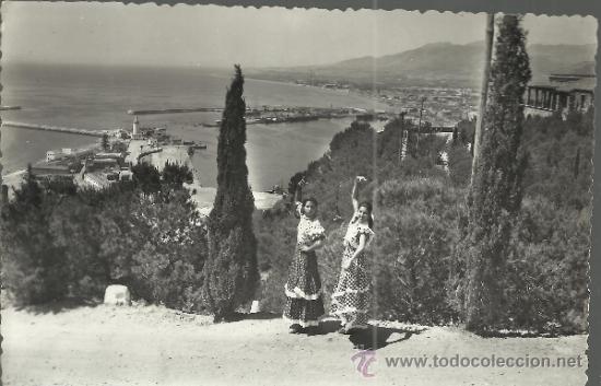Postales: MALAGA VISTA DESDE GIBRALFARO ESCRITA