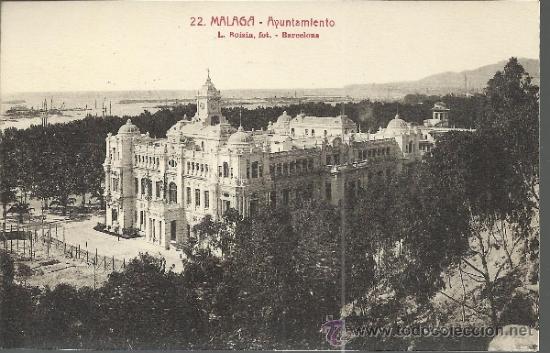 Postales: MALAGA AYUNTAMUIENTP SIN ESCRIBIR