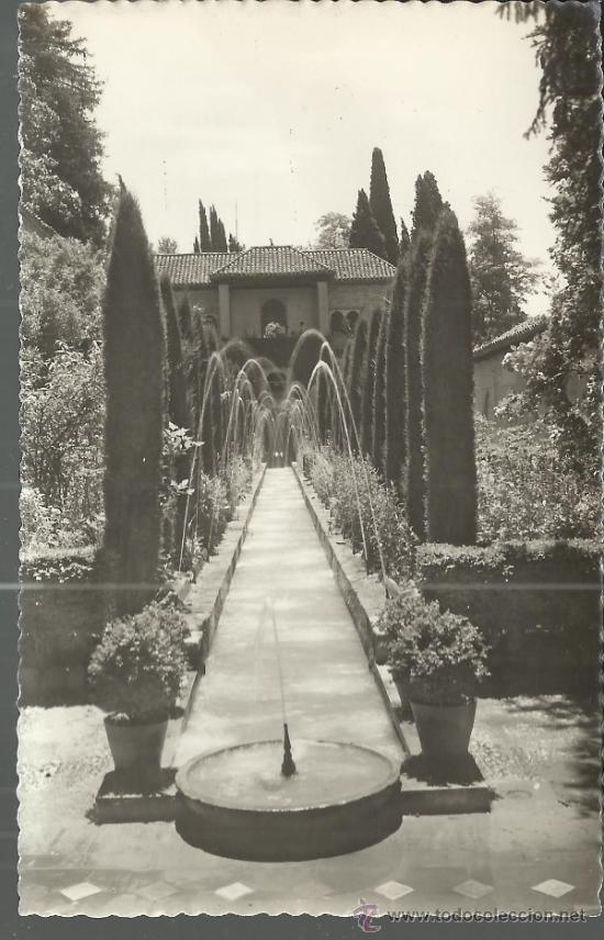 Postales: GRANADA GENERALIFE SIN ESCRIBIR - Foto 1