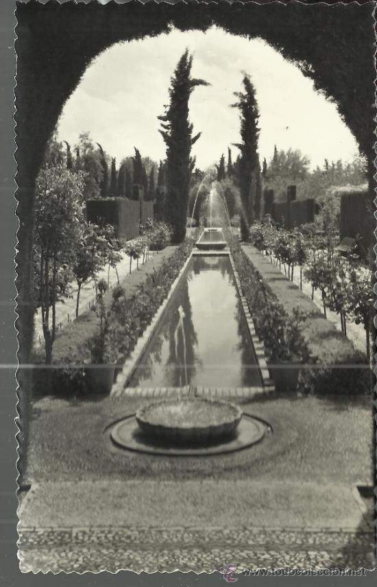 Postales: GRANADA GENERALIFE SIN ESCRIBIR - Foto 1