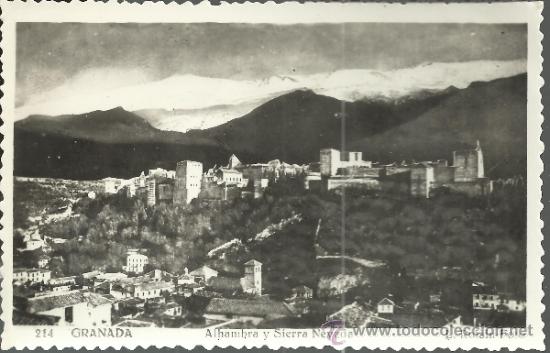 Postales: GRANADA ALHAMBRA ESCRITA - Foto 1