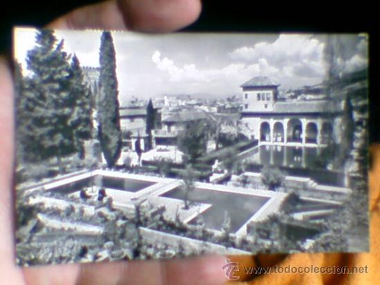 Postales: Alhambra serie 1 n&ordm; 4 torre damas jardines Zerkowitz circulada a&ntilde;os 60 (b11)