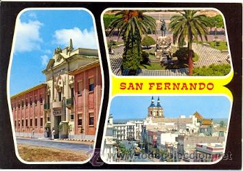 Postales: 7-esp1754. Postal Cadiz. San Fernando. varias vistas