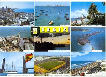 Postales: 7-esp1757. Postal Cadiz. Varias vistas