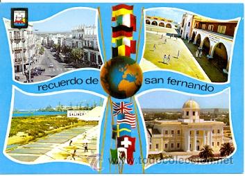 Postales: 7-esp1758. Postal Cadiz. San Fernando. varias vistas