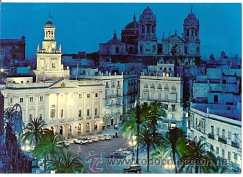 Postales: 7-esp1766. Postal Cadiz. Ayuntamiento y Catedral