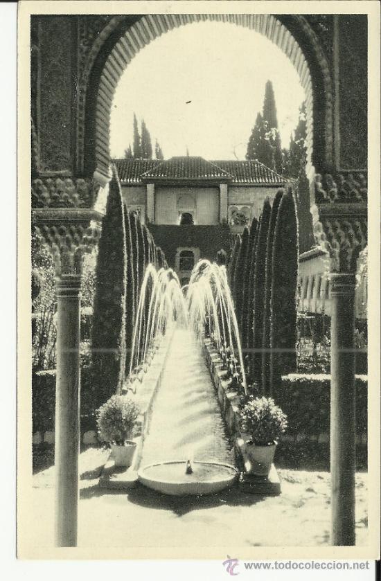 Postales: GRANADA GENERALIFE SIN ESCRIBIR - Foto 1
