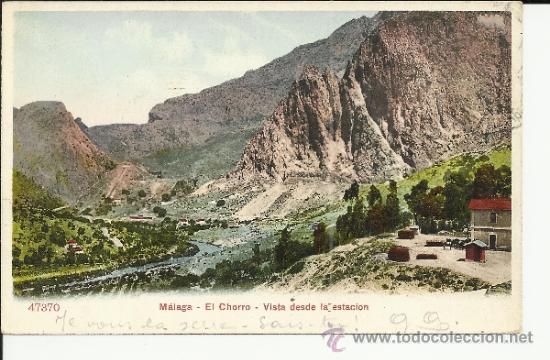 Postales: MALAGA  EL CHORRO ESCRITA DORSO SIN DIVIDIR