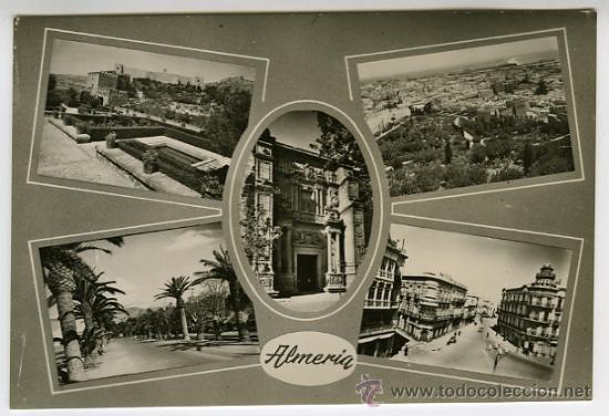 Postales: 1044. ALMER&Iacute;A. VARIAS VISTAS MONUMENTOS Y RINCONES DE LA CIUDAD.