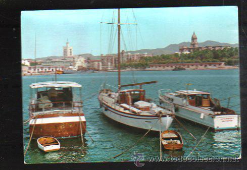Cartes Postales: TARJETA POSTAL DE MALAGA - DARSENA DEL PUERTO. 28. GARCIA GARRABELLA