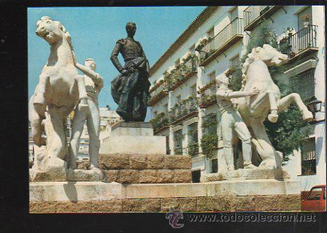 Postcards: TARJETA POSTAL DE CORDOBA - MONUMENTO A MANOLETE. COMERCIAL ORCE