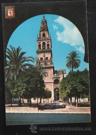 Postkarten: TARJETA POSTAL CORDOBA - PATIO DE LOS NARANJOS CON TORRE DE LA CATEDRAL Y PUERTA DEL PERDON. N&ordm; 775