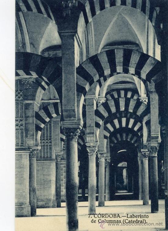 Postales: 7. C&Oacute;RDOBA. LABERINTO DE COLUMNAS (CATEDRAL). - Foto 1