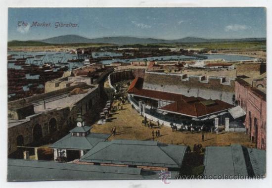 Postales: The market, Gibraltar.  Benzaquen & Co.. - Foto 1