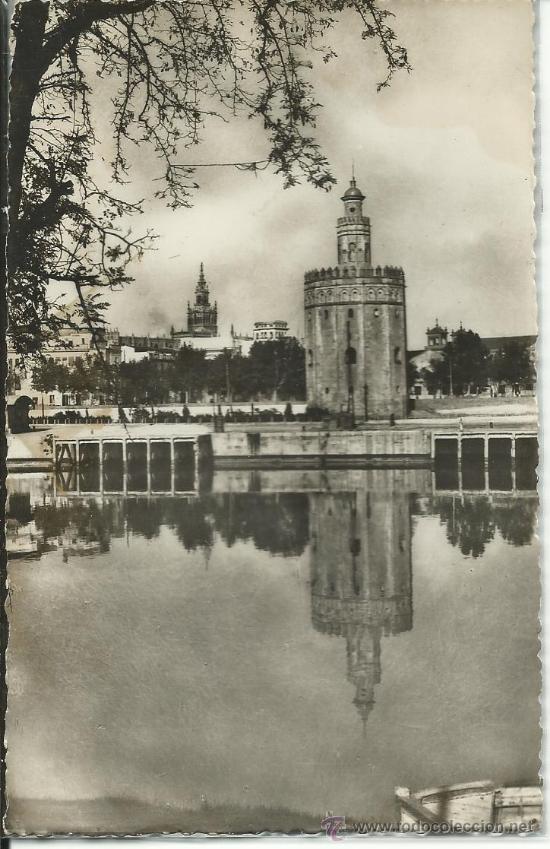 Postales: SEVILLA.-TORRE DEL ORO.-HELIOTIPIA ARTISTICA ESPA&Ntilde;OLA N&ordm; 44