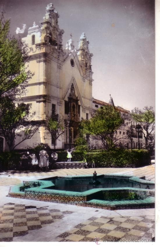 Postales: CADIZ - ALAMEDA APODACA E IGLESIA DEL CARMEN - EDICIONES SICILIA 7 - COLOREADA