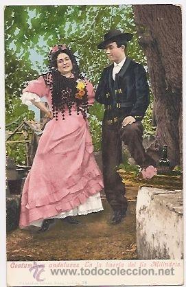 Postales: Costumbres andaluzas. Purger. Dorso sin dividir