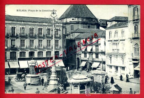 Postales: POSTAL MALAGA, PLAZA DE LA CONSTITUCION,   P75423