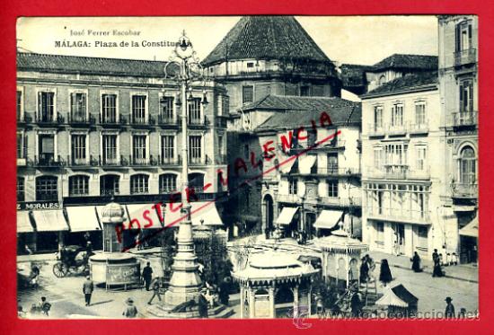 Postales: POSTAL MALAGA, PLAZA DE LA CONSTITUCION,   P75427