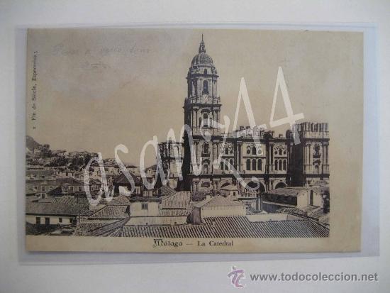 Postales: LA CATEDRAL DE M&Aacute;LAGA. COLECCI&Oacute;N FIN DE SI&Eacute;CLE.