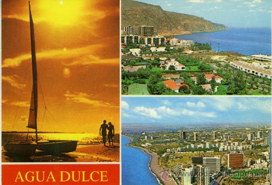 Postales: 23. AGUADULCE (ALMER&Iacute;A) VARIAS VISTAS.