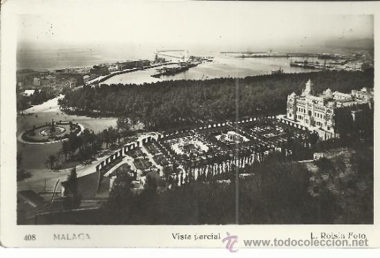 Postales: MALAGA  VISTA PARCIAL SIN ESCRIBIR