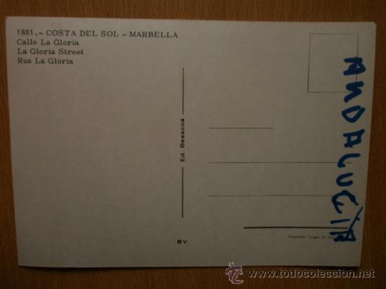 Postales: COSTA DEL SOL - MARBELLA. - Foto 2