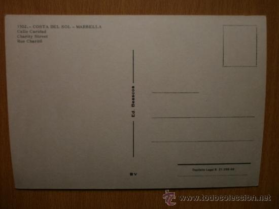 Postales: COSTA DEL SOL - MARBELLA. - Foto 2