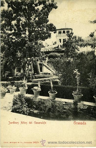 Postales: GRANADA. JARDINES DEL GENERALIFE. - Foto 1