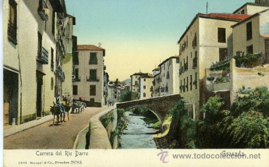 Postales: GRANADA. CARRERA DEL RIO DARRO. - Foto 1