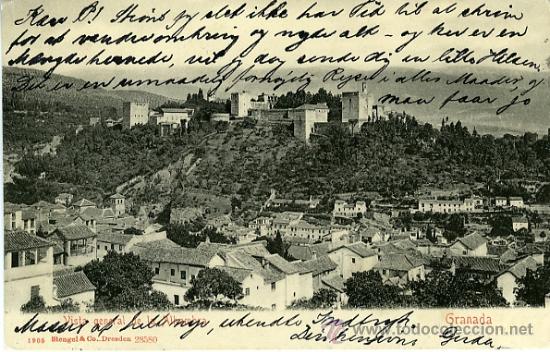Postales: GRANADA. VISTA GENERAL ALHAMBRA. - Foto 1