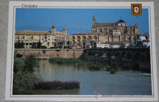 Postales: Postal del Puente romano y la Mezquita de C&oacute;rdoba