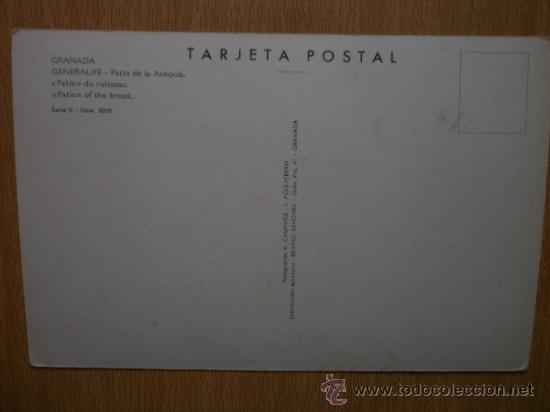 Postales: GRANADA. GENERALIFE. - Foto 2