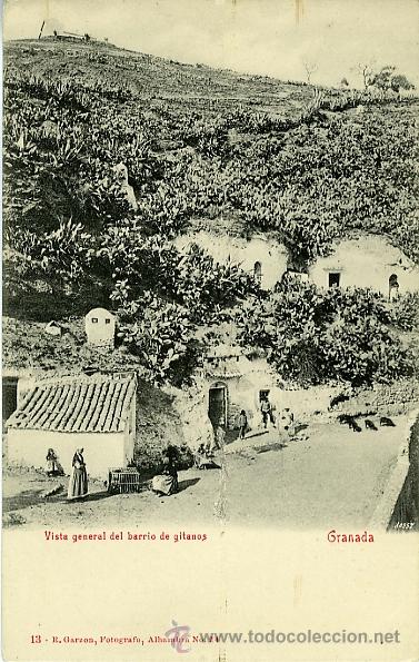 Postales: GRANADA. VISTA GENERAL DEL BARRIO DE LOS GITANOS. - Foto 1