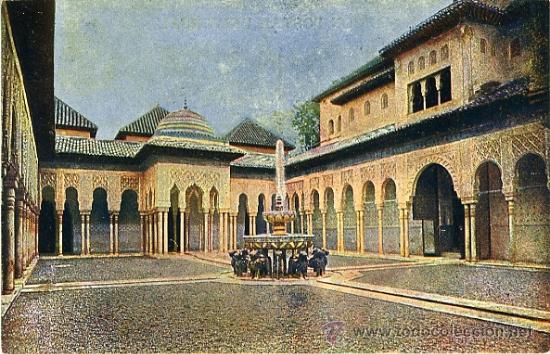 Postales: GRANADA. ALHAMBRA. PATIO DE LOS LEONES. - Foto 1