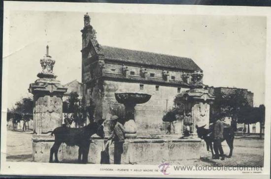 Postales: C&Oacute;RDOBA.- FUENTE Y ASILO MADRE DE DIOS