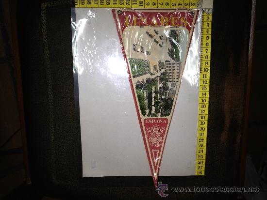 Postales: 2.19 Postal de linares recreada como bander&iacute;n a&ntilde;os 50 muy rara espa&ntilde;a