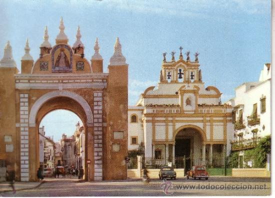 Postales: SEVILLA - ARCO Y BASILICA DE LA MACARENA - Foto 1