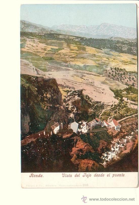 Postales: RONDA.- VISTA DEL TAJO DESDE EL PUENTE