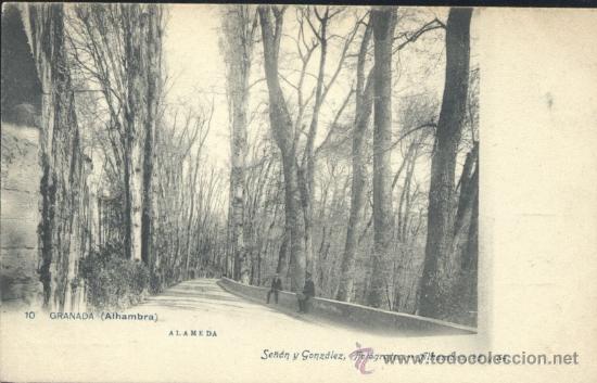 Postales: GRANADA (ALHAMBRA).- ALAMEDA - Foto 1