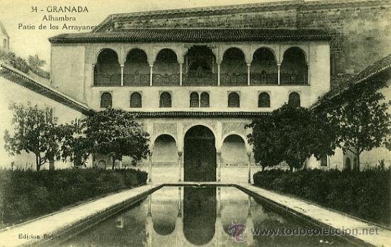 Postales: 34. GRANADA. ALHAMBRA. PATIO DE LOS ARRAYANES. - Foto 1