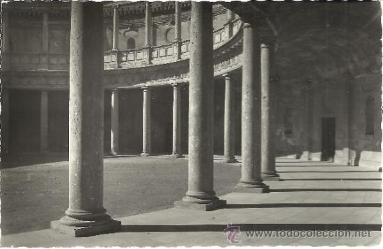 Postales: GRANADA PALACIO DE CARLOS V SIN ESCRIBIR - Foto 1